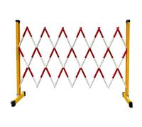 DRFGNF Adjustable Retractable Traffic Fence - Expandable Metal Barricade Gate for Garage, Store, Streets - Rosso 1.2x1.5m Safety Barrier for Enhanced Security & Crowd Control