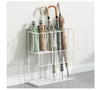 DRFGNF Hollowed-out Umbrella Stand with Divided Storage And Removable Tray Home-use High-temperature Baking Paint Umbrellas Holder Integrated Square 4-hole Cane Holder