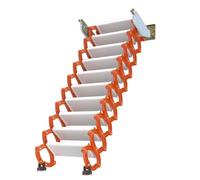 DRFGNF Loft Ladder Alloy Steel Loft Ladder Pull Down Attic Stairs Wall Mounted Telescopic Stairs Save Space Folding Ladder For Indoor And Outdoor Anti-slip