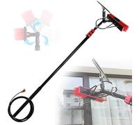 DRFGNF Solar Panel Cleaning Brush & Pole Water Fed Pole Kit,Window Cleaner Glass System Washing Equipment Tool Scrubber Brush & Hose Spray Washer w/Squeegee,Brushhead35cm-3.6m/