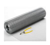 DRFGNF Stainless Steel Welded Wire Mesh for Chicken Fencing, Durable Poultry Cage Material, 1.2x5m with Pliers, Ideal for Backyard Farms and Livestock Enclosures