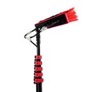 DRFGNF Telescoping Water Fed Pole Kit, 5.4M Window & Solar Cleaning Pole with Brush for Deck, House Siding, Garage & Patio - Extendable Long Handle for Easy Cleaning