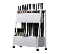 DRFGNF Umbrella Stand Racks Modern Commercial Iron Umbrella Holder Hotel 4S Shop Shopping Mall School Indoor Big Smelting Umbrella Stand For 20 45 UmbrellaWhite 68x28x70cm