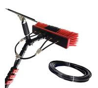 DRFGNF Water Fed Pole Kit, 12-39FT Window and Solar Cleaning Pole with Squeegee, Telescopic Brush, Window and Solar Panel Cleaning System Windows Cleaning & Washing Tool,24FT/7.