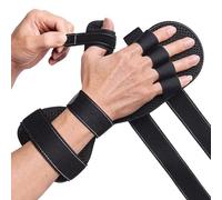 DrFinger Stroke Hand Brace Splint for Straightening Fingers with 5 Fingers Resting Support,Prevent Fingers Curling, Dupuytren's Contractures, Hand Spasms, Fit Right & Left, Men & Women - M