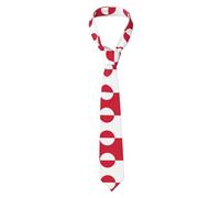 DRGFCXE Greenland flag Men's silk tie, business wedding party matching tie, soft fabric, classic size 4.76FT, suit tie, Bow tie, Conference tie, Printed tie