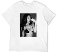 Drgodjj Megan Fox Design On Front Black Or White T-Shirt Printing Megan Fox Design On Front Black Or White T-Shirt Printing