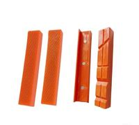 Drhomeam 1 Pair Vise Jaw Pads 4" 5" 6" Magnetic Vice Jaw Covers Protectors with Multi-Groove Design Soft Jaws for Vise Jaw Covers for Woodworking Plumbing(5inch V Shaped)