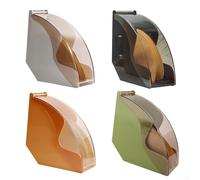 Drhomeam Acrylic Coffee Filter Paper Dispenser Rack with Cover, 100pcs White Coffee Filter Paper, Cone Size 70mm, 95mm