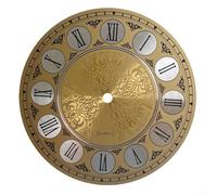 Drhomeam Clock Dial Face, 7 Inch Diameters 180mm Vintage Aluminium Wall Clock Dial Face Roman Numeral, Round Retro Clock Accessories