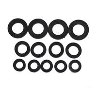 Drhomeam Rubber Washers Assortment Kit 13 Pack 3/8" 1/2" 3/4" Flat O-Ring Washers for Shower Head and Water Tap Hose Connecting