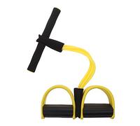 DRHTDXEJ 2 Tube Tension Rope Pedal Resistance Band Elastic Sit Up Exercise Pull Band With Handle Fitness Trimmer Shaper For Leg