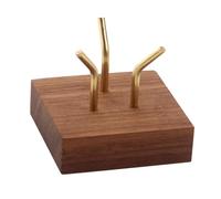 DRHTDXEJ Wood Display Stand for Mineral Specimens Elegant Fossils and Gemstones Holder Rock Decorative Geodes Showcase Rack