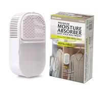 Dri Aire Easy Stick Wall Mounted Dehumidifier With 2 × 180g Refill Bags For Reliable Moisture Absorption In Small Enclosed Spaces Using A Cleanly Removable, Power-Free And Reusable Design