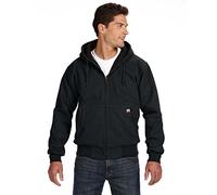 DRI Duck Men's 5020 Cheyenne Hooded Work Jacket, Black, X-Large