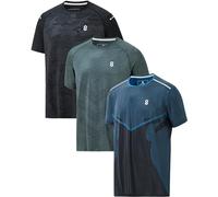 Dri-Fit Men’s Workout Shirts - Moisture-Wicking, Athletic Workout Shirts for Men, Running & Sports - Dry Fit T-Shirts, 3-pack Combo 4, Large
