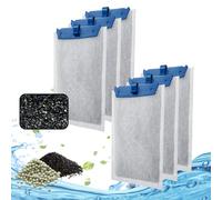 driamor 6 Pack Filter Cartridge for Tetra EasyCrystal Filter 250 and EasyCrystal FilterBox 300, Medium Cotton Replacement Filter Cartridges with Ultra-Activated Carbon and Zeolite