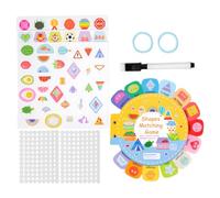 driattie Baby Activity Cards,Sensory Development Flashcard | Shapes Matching Flashcard | for Home Traveling Schools Preschool Homeschool Kindergarten