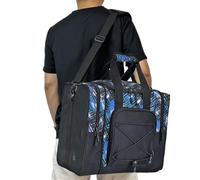 driattie Bowling Bag,Tote Bowling Bag 1 Ball - Multifunctional Handbag with Adjustable Belt Padded Compartment Fits Ball Shoes for Women Men