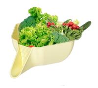 driattie Drain Filter | Draining Strainer Bowl for Vegetable Washing | Reusable Portable Household Kitchen Rice Washer Strainer for Rice Vegetables