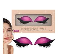 driattie Eyeshadow Eyelash Patch - Reusable False Shadow Stickers - Smudge Proof Eyelash Patch for Night Out Bridal Photoshoot Halloween Cosplay Stage Travel Festival Wedding