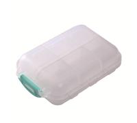 driattie Mini Multi Pill Box Travel - Mini Daily Medicine Pill Dispenser 12 Compartments,Personal Organizers, for, Decorations, Screws, Clips