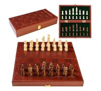 driattie Wooden Chess Board Set - Portable Chess Game with Pieces,Folding Board, Family Fun Game Toys for Tournament Professional Beginner