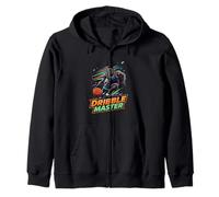 Dribble Master Basketball Skill Player Action Design Zip Hoodie