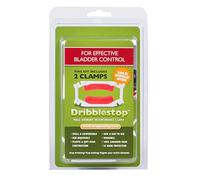 Dribblestop Male Urinary Incontinence Clamp - Pack of 2 - Comfortable & Adjustable Penile Clamp for Men - Prevents Urine Dribbles & Leaks