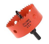 Dribotway Bi-Metal Hole Saw 3-3/8 Inch 85 mm, M42 HSS Quick Hole Cutter, with 1 Shank and 1 Drill, for Drywall Materials, Wood, Plastics and Metals, Cutting Depth