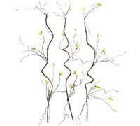 Dried Birch Twigs, 3Pcs Curly Willow Branches, 35.4 Inch Decorative Dried Artificial Twigs, Lifelike Resin Branches for Vase