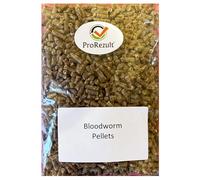 Dried Bloodworm Pellets Pond and Aquarium Fish Food Treats Tropical Coldwater Large 100g Packs from Prorezult (1 x 100g Pack)
