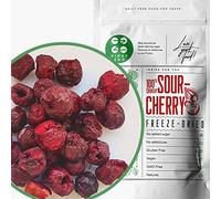 Dried Cherries | Pure Freeze Dried Fruit No Added Sugar | Dried Sour Cherries Freeze-Dried | Fresh Dehdrated Frozen Cherries to Fruit Snack | Also for Baking or Smoothie | Healthy Snacks (90g)