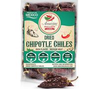 Dried Chipotle Morita Chile Peppers 8 oz - Robust Smokey Flavor, Use For Mexican Recipes, Mole, Sauces, Tamales, Salsa, Meats, Stews. Medium to High Heat - Resealable Bag