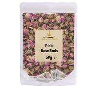 Dried Edible Pink Rose Buds 50g by Villa Nostrum