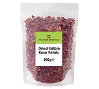 Dried Edible Rose Petals Premium Dried Flowers 500g Packaging May Vary by Manor Springs