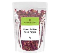 Dried Edible Rose Petals Premium Dried Flowers 8g by Manor Springs