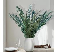 Dried Eucalyptus & Rosemary for Shower, 100% Made from Fresh Natural Fragrant Eucalyptus Hanging, Aromatic Rosemary Shower Plants for Self-Care Shower, Home Kitchen Bathroom Flowers Decor