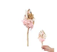 Dried Flowers Bouquet Dried Flowers For Cakes Decoration And Crafts Gold Palm Leaves Cake Topper Cake Insert Decorations for Wedding Birthday Party Baby Shower Valentine's Day