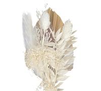 Dried Flowers for Cakes, Boho Flower Cake Decorations Dry Flowers Bouquet Dried Flower Cake Topper with Palm Spear Lagarus Bunny Tails Ruscus Dry Flowers for Decoration