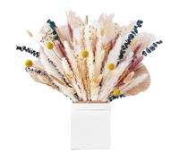 Dried Flowers for Decoration, Bouquets of Dried Flowers, Boho Style, Rustic Aesthetic Composition Centerpieces for Living Room, Bedroom, Weddings and Indoor Floral Decorations