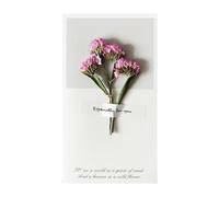 Dried Flowers Greeting Card, Flower Thank You Card - Birthday Greeting Flower Cards, Handmade Invitation Card, Mother's Day Surprise Cards for Women, Husbands