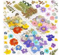 Dried Flowers, Resiners 100Pcs Pressed Flowers for Resin Soap Candle Scrapbook Supplies Card, Retro Style Real Natural Dry Leaves Kit for DIY Papper Crafts Making Jewelry Decor