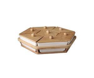 dried fruit platter, Divided Serving Set with 7 Removable Compartment, Appetizer Relish Dish, Snack Bowl for Party, Kitchen, Fruit