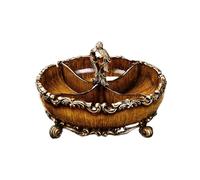 dried fruit platter, Nuts Storage Platter Tray, Food Serving with 4 Dining Grids, 12 Inches Dessert Fruit Veggie Serve Plate