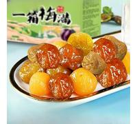 Dried green plums, fruit preserves, preserved snacks, nutritious dried fruits, 3 flavors, Chinese casual snacks, delicious candies, full box snack gift package, New Year's Eve candy (3 boxes)