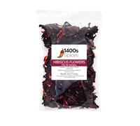 Dried Hibiscus Flowers 4oz Perfect for Tea and Mexican Agua Fresca, Flor de Jamaica, Whole Flowers and Petals. 1400s Spices