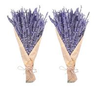 Dried Lavender Bundles, Uieke Natural Dried Lavender Flowers 280-300 Stems 16“ for Home Weeding Decoration Flower Arrangements Home Fragrance 2 Bundles