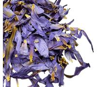 Dried Lotus Petals 10g - Edible Blue Flowers Water Lily for Cake Decorating, Herbal Tea, Cocktails, Desserts, Resin Jewelry, Candle Making, Wax Melts, Pressed Flower Art, Bath Soak & Craft Supplies