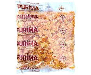 Dried Mango 1kg - Dry Diced Chunks & Pieces Sweetened with Added Sugar - Dehydrated Tropical Exotic Fruit Mangoes Crystallised Dice Core Cubes Candied Snack - Large Bulk Bag for Humans Vegan PURIMA